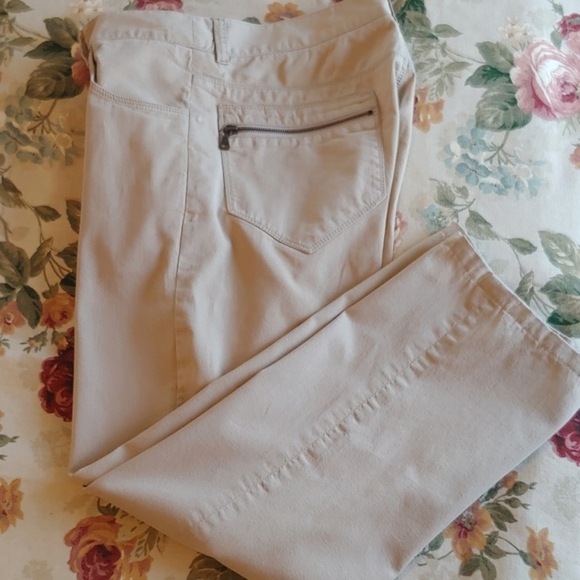 PRADA Women's Khaki Button Fly Pants in size Euro 50 US 12 - Picture 5 of 17
